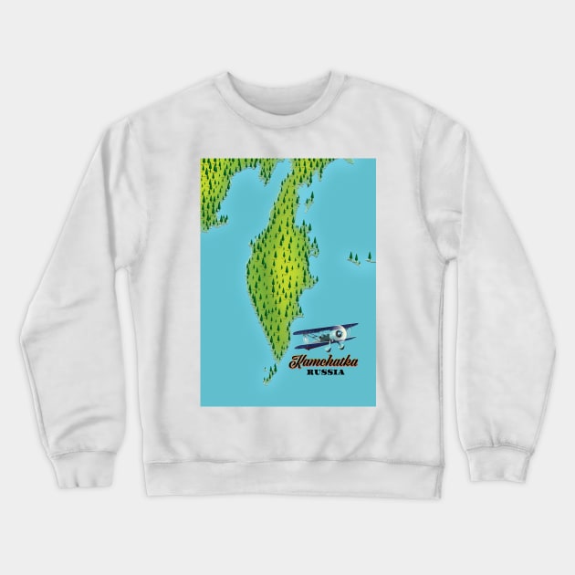 Kamchatka Peninsula Russia Crewneck Sweatshirt by nickemporium1